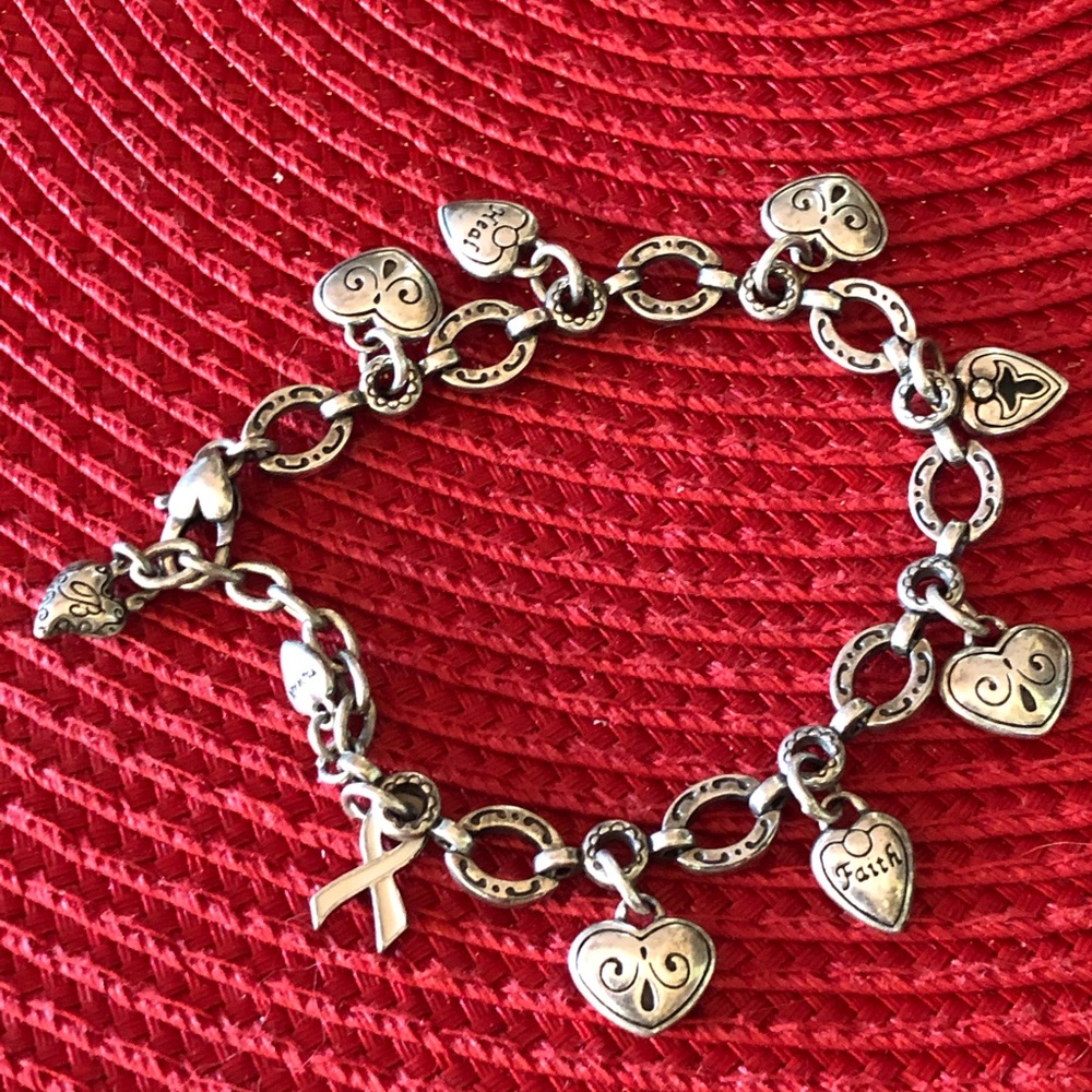 Special Silver Charm Bracelet for Cancer Warriors